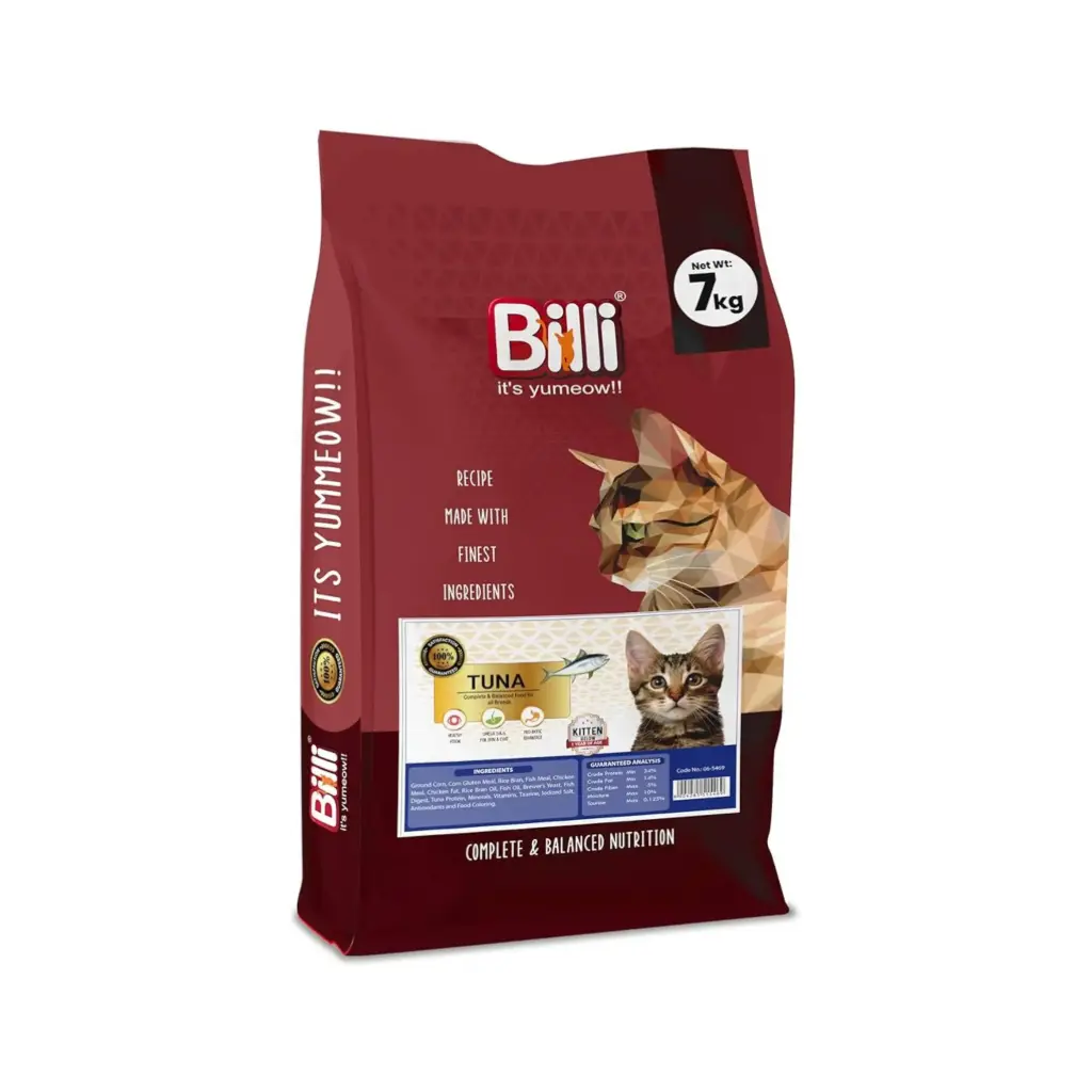Billi Kitten Real Tuna Dry Food, 7kg - Complete & Immune Boosting