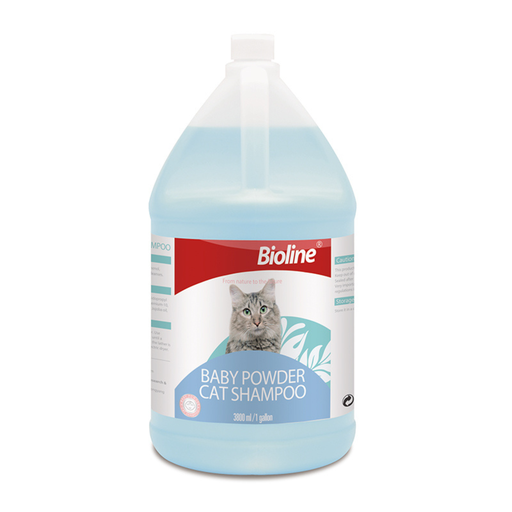 [6970117126921] Bioline Baby Powder Moisturizing Cat Shampoo - 3.8L