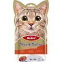 Bioline Cat Treats Tuna & Fish Flavor High-Quality & Nutritious Delicious & Digestible Cat Treat Pouch 5x15g