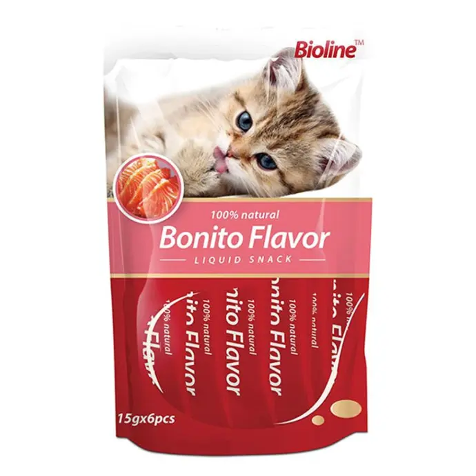 Bioline Bonito Liquid Cat Treats 90g - Immune & Brain Health Support
