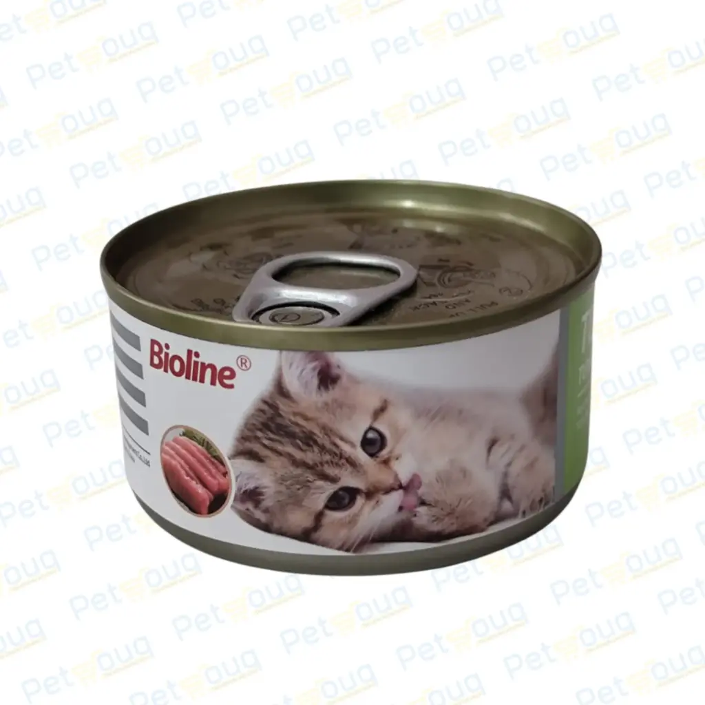 Bioline Wet Cat Food Tuna Brain, Skin & Eye Health Wet Cat Food Can 85g