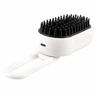 [LR15490] Duvo+ Steamy Black Massage Grooming Brush - 12cm