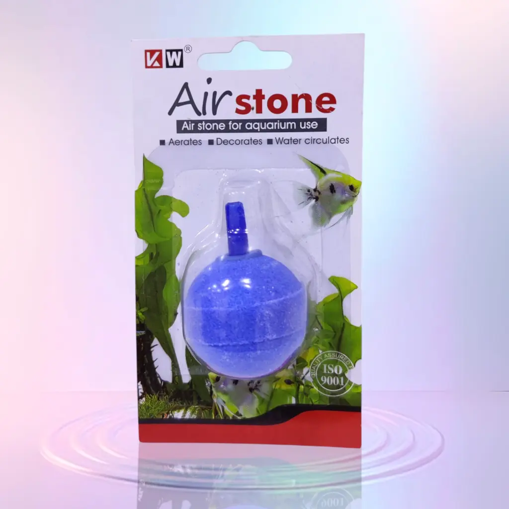 KW Zone Aquadine Airstone Round-2.2cm / 1.5" -Blister Card[Size - 1.5Inch]