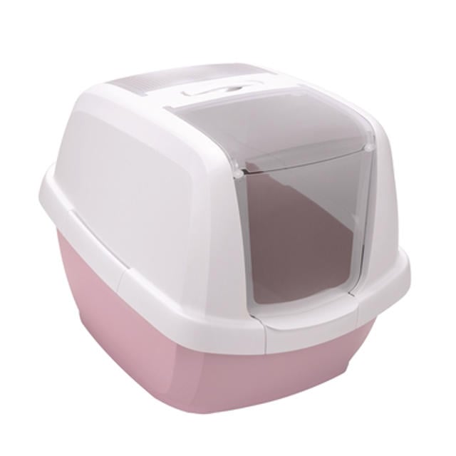 Imac Maddy Hooded Cat Toilet- Pink-White 62x49.5x47.5cm