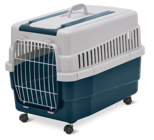 Imac KIM 60-Pet Carriers for Dogs and Cats, 60x40x45cm[Color - Blue/Grey]