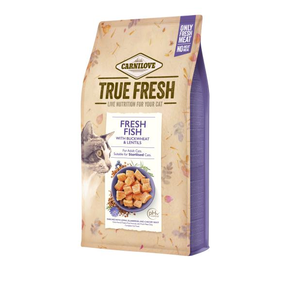 [8595602561421] Carnilove Carnilove True Fresh Fish For Adult & Sterilised Dry Cat Food  1.8kg (Cat) – 8kg