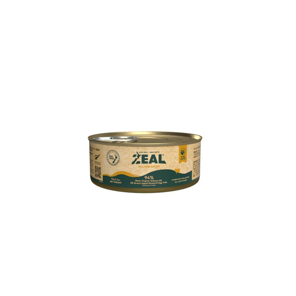 Zeal Grain Free Canned Cat Food Lamb Recipe Wet Cat Food Can 90g