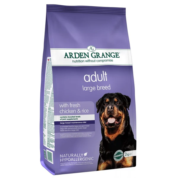 [101233-1] Arden Grange Chicken & Rice Large Breed Adult Dry Dog Food - 2kg