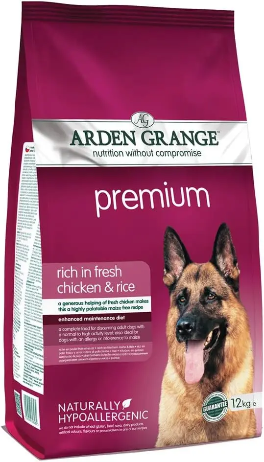 [101236-2] Arden Grange Premium Chicken & Rice Adult Dry Dog Food - 12kg