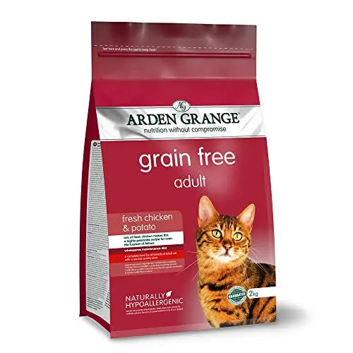 [101244-2] Arden Grange Hypoallergenic Chicken & Potato Adult Dry Cat Food - 2kg