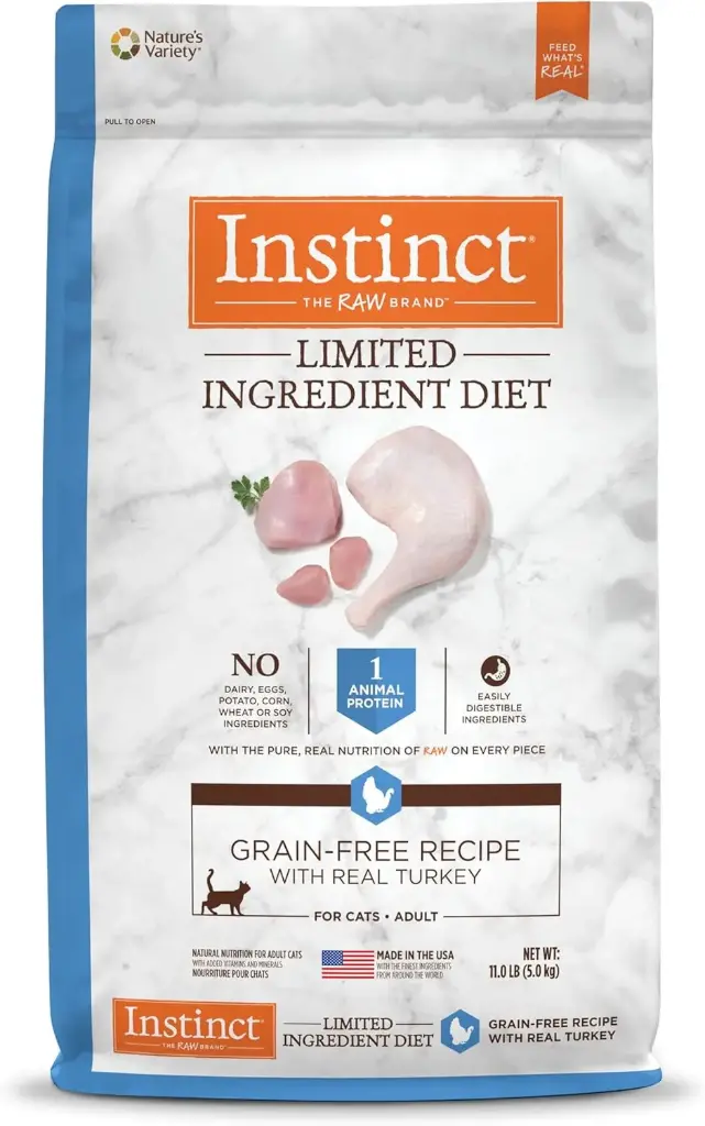 Instinct Limited Ingredient Diet Grain Free Turkey Cat Dry Food - 11LB (5kg)
