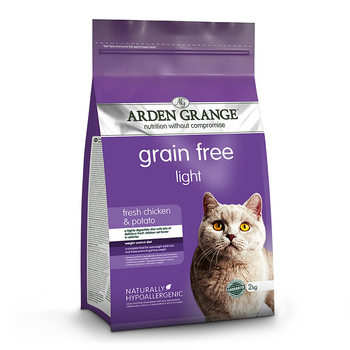 [101245-2] Arden Grange Grain-Free Light Fresh Chicken & Potato Adult Dry Cat Food - 2kg