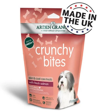 [101249-1] Arden Grange Crunchy Bites Salmon Dog Treats - 225g