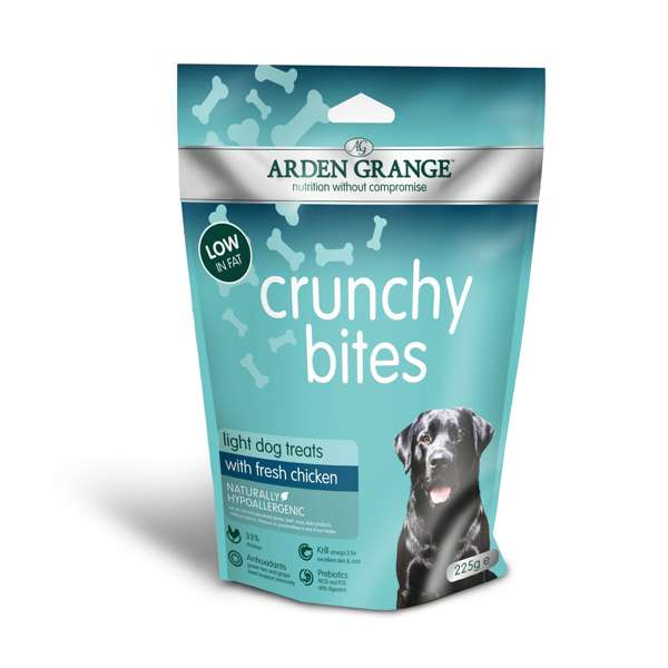 Arden Grange Crunchy Bites Light Dog Treats - 225g