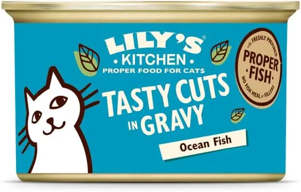 [102104-1] Lily Lily's Kitchen Tasty Cuts Ocean Fish Wet Cat Food Pouch 85g (Cat) – 85g