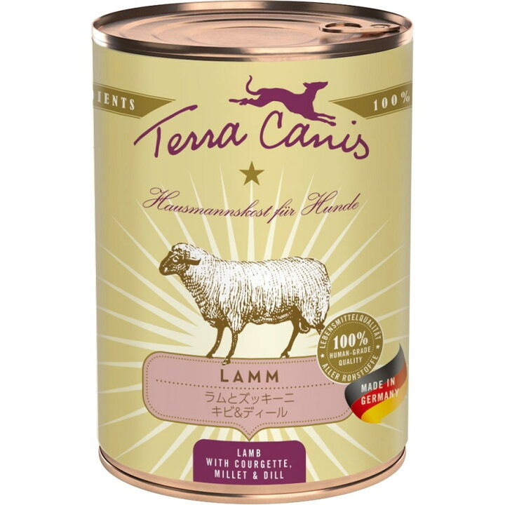 [102604-1] Terra Canis Grain Free Lamb Wet Food Can 400G