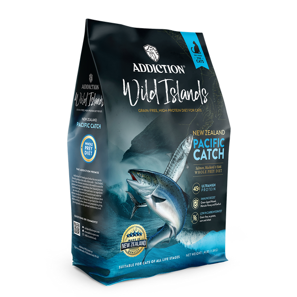 [105164-1] Addiction Wild Islands Pacific Catch Grain-Free Dry Cat Food - 4lb