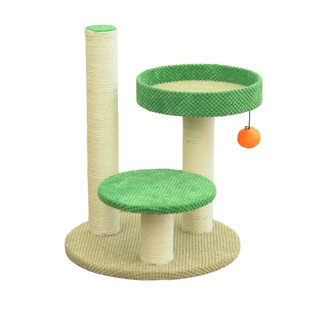 [HY240267] Catry Round Sisal Cat Scratcher - 48cm