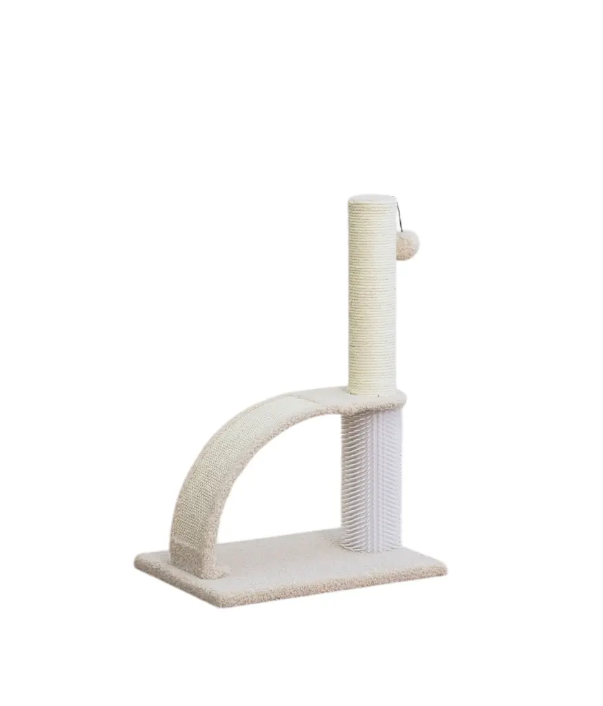 [HY240283] Catry Compact Vertical Cat Scratcher with Perch - 55cm