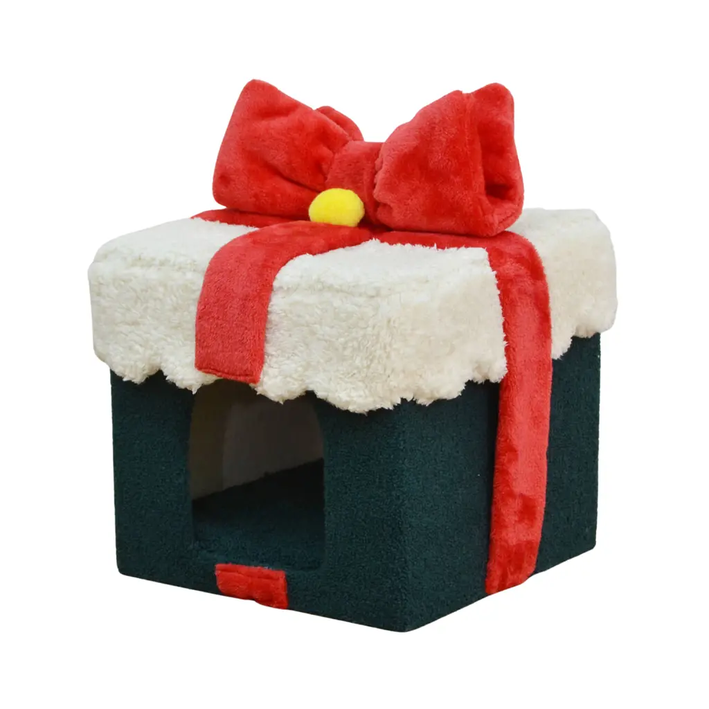 [HY240933] Catry Cozy Retreat Indoor Cat House - 47cm