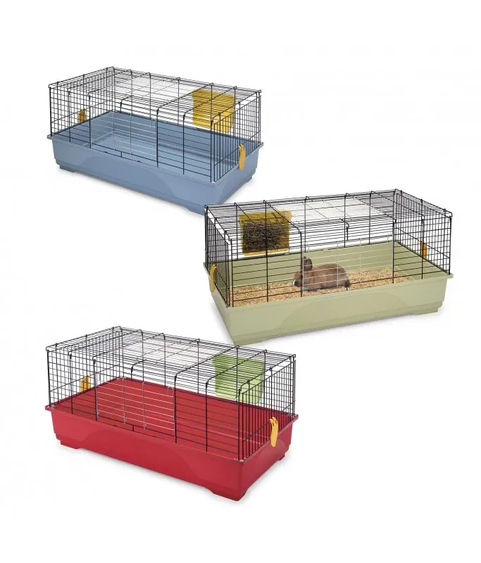 IMAC EASY 100-Cage for Rabbits and Guinea pigsDimension: 100 x 54.5 x 45cm