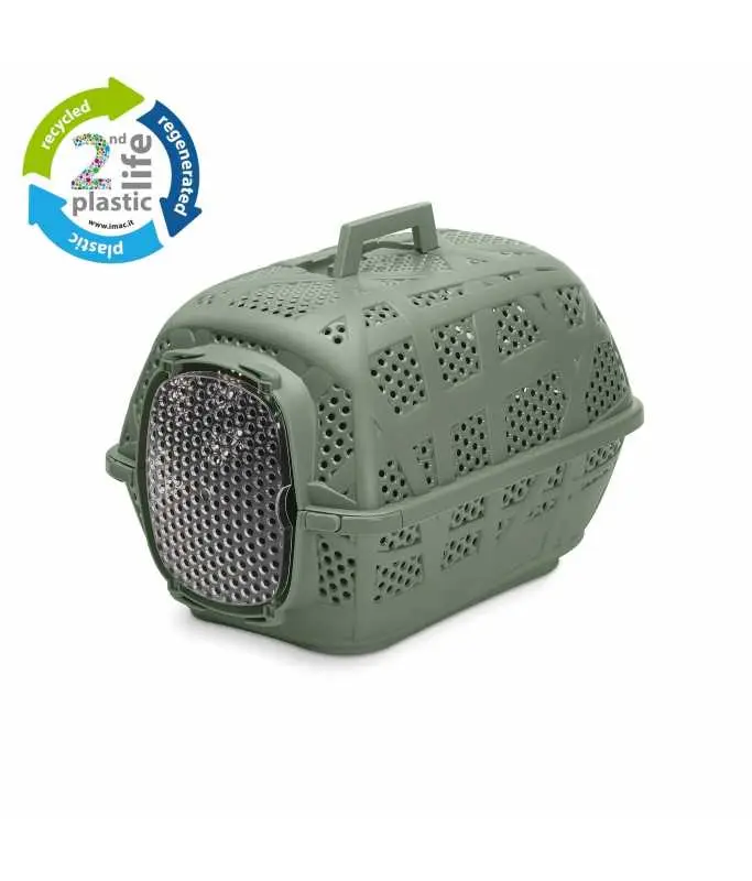 Imac Carry Sport Second Life Plastic Carrier, 50.5x44.5x35cmColor: Sage Green