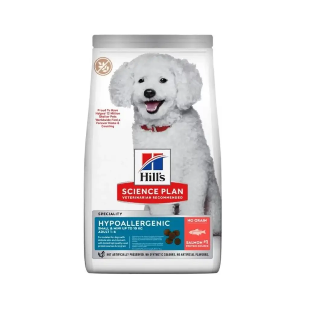 Hill’s Hypoallergenic Small and Mini Adult Salmon Dry Dog Food - 1.5 Kg