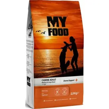 MyFood Adult Medium & Large Breed Salmon, Derma Support, No Corn & No Soy 2.5Kg
