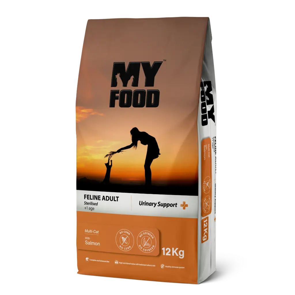 MyFood Adult Cat Salmon, Sterilized & Urinary Support, No Corn & No Soy 1.5Kg