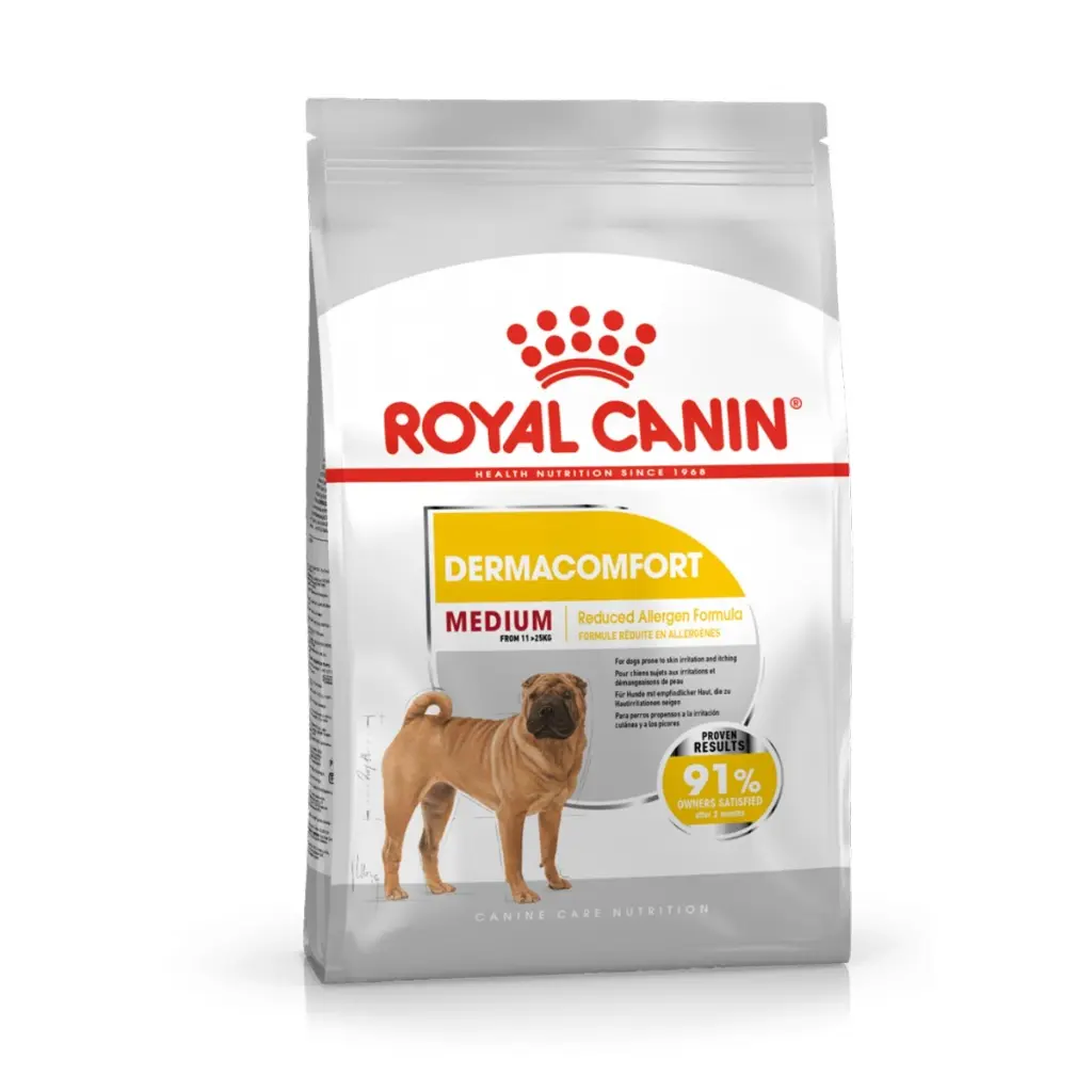 RoyalCaninCanineCareNutritionMediumDermacomfortDryFoodBag3KG