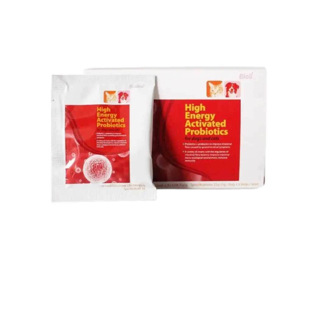 Bioline Activated Probiotics for Dogs & Cats - 25g Digestive & Immune Support Powder