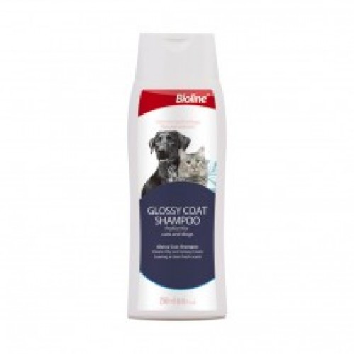 [6970117124248] Bioline Glossy Coat Pet Shampoo for Dogs & Cats - 250ml