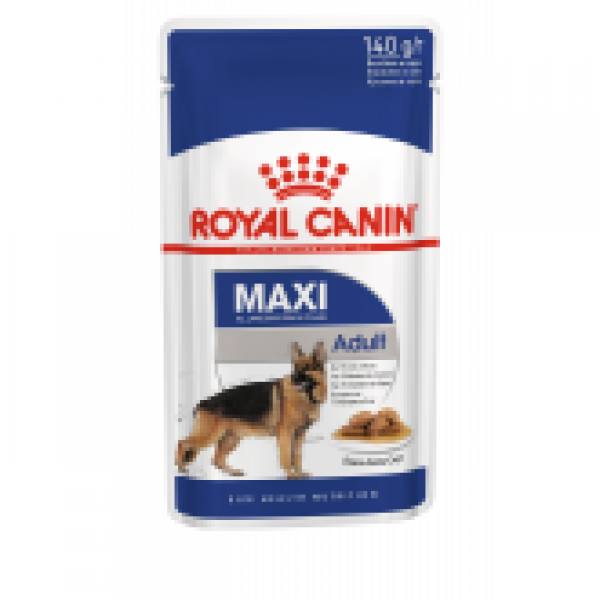 RoyalCaninSHNMaxiAdultWetFoodPouchBox10x140g