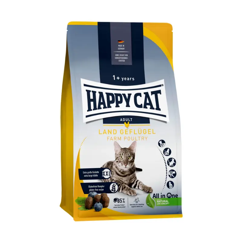 [70569] Happy Cat Culinary Land Geflugel Dry Cat Food Bag 1300g