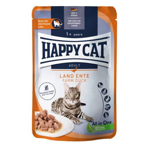 [4001967173031] Happy Cat MIS Culinary MIS Farm Duck Wet Cat Food Pouch 85g