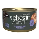 SchesirAfterDarkWholefoodInBrothChickenWithDuckSavoryWetCatFoodCan80g