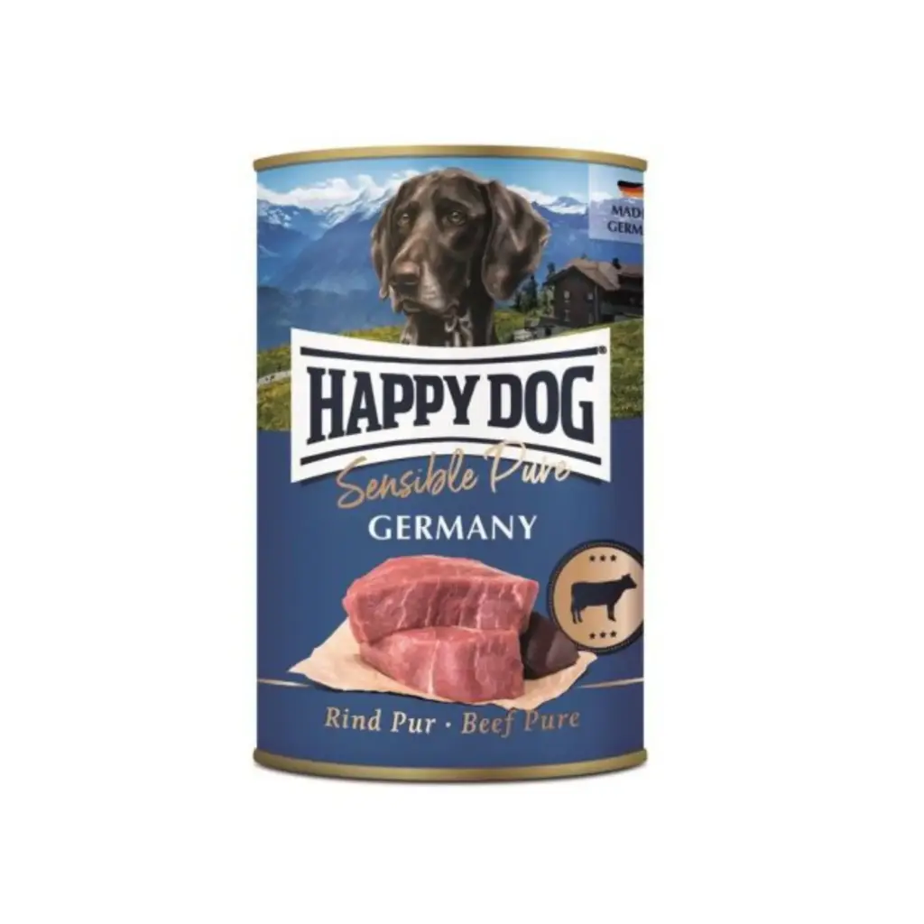Happy Dog Pure Beef Wet Food Can 400 G