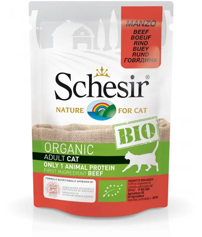 [C01064440] Schesir Bio Beef Organic Wet Cat Food Can 85g