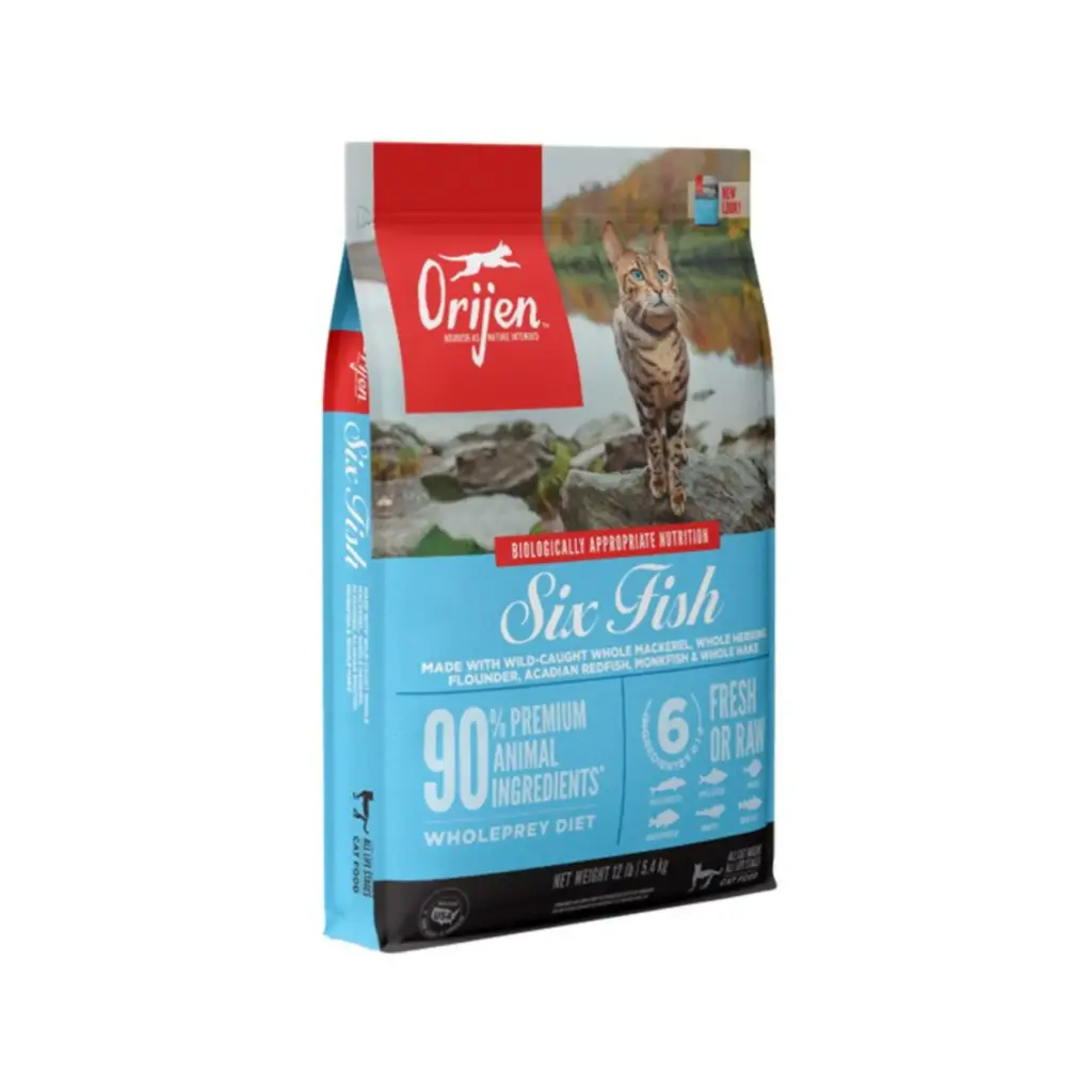 [100246-2] Orijen Natural Formula Six Fish Dry Cat Food Bag 1.8kg