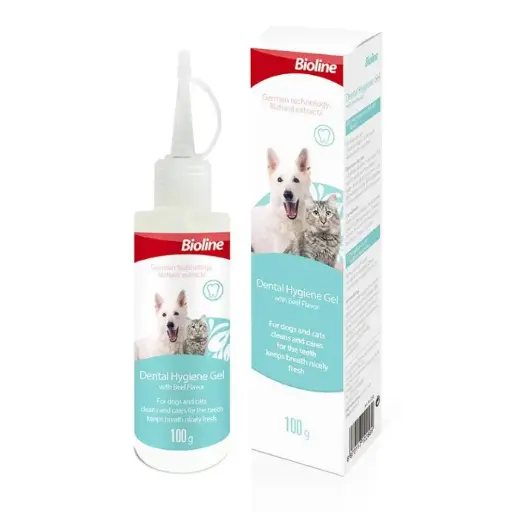 [6970117122589] Bioline Dental Hygiene Oral Health Care Gel for Dogs & Cats - 100g
