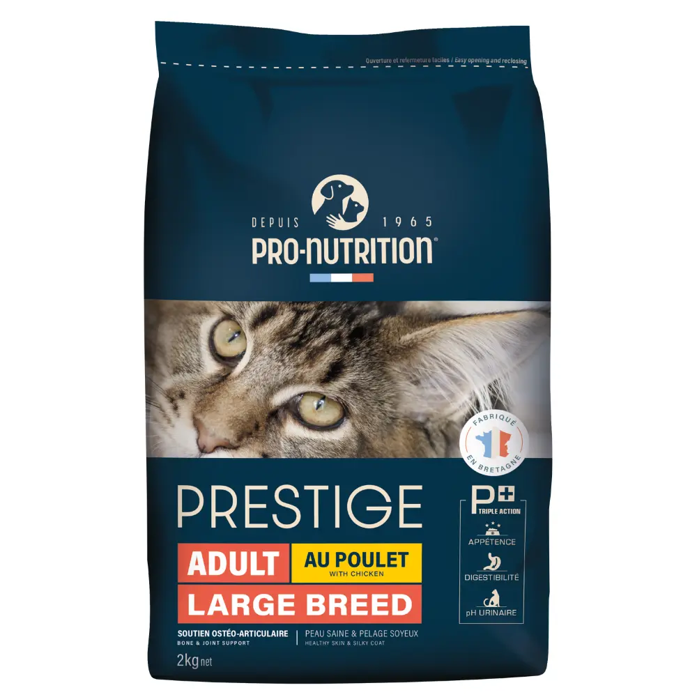 [12] Pro Nutrition Prestige Adult Large Breed Chicken Dry Cat Food Bag 2kg