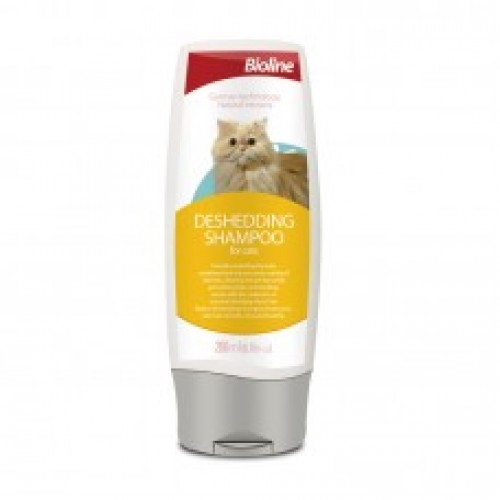[6970117123890] Bioline De-Shedding Anti-Hairball Cat Shampoo - 200ml