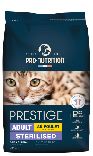 [203930C4] Pro Nutrition Prestige Adult Sterilised Chicken Dry Cat Food Bag 2kg