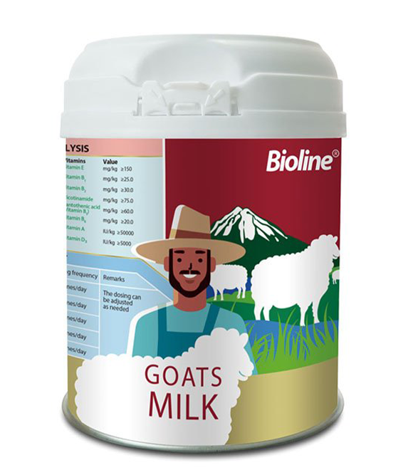 [6970117122206] Bioline Goat Milk Powder Immunity & Digestion Boost - 200g