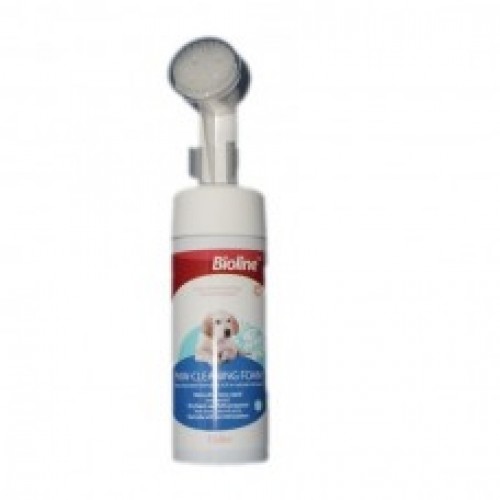 [6970117120479] Bioline Bioline Dog Paw Cleaning Foam - 150ml Orange Scented with Built-in Brush for Clean & Healthy Paws (Dog)