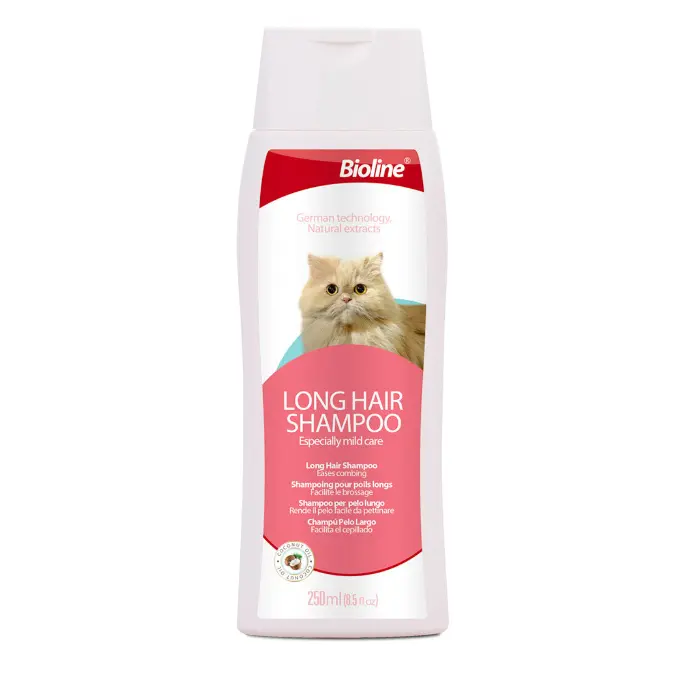 [6970117122886] Bioline Long Hair Volume Nourishing Shampoo for Cats - 250ml