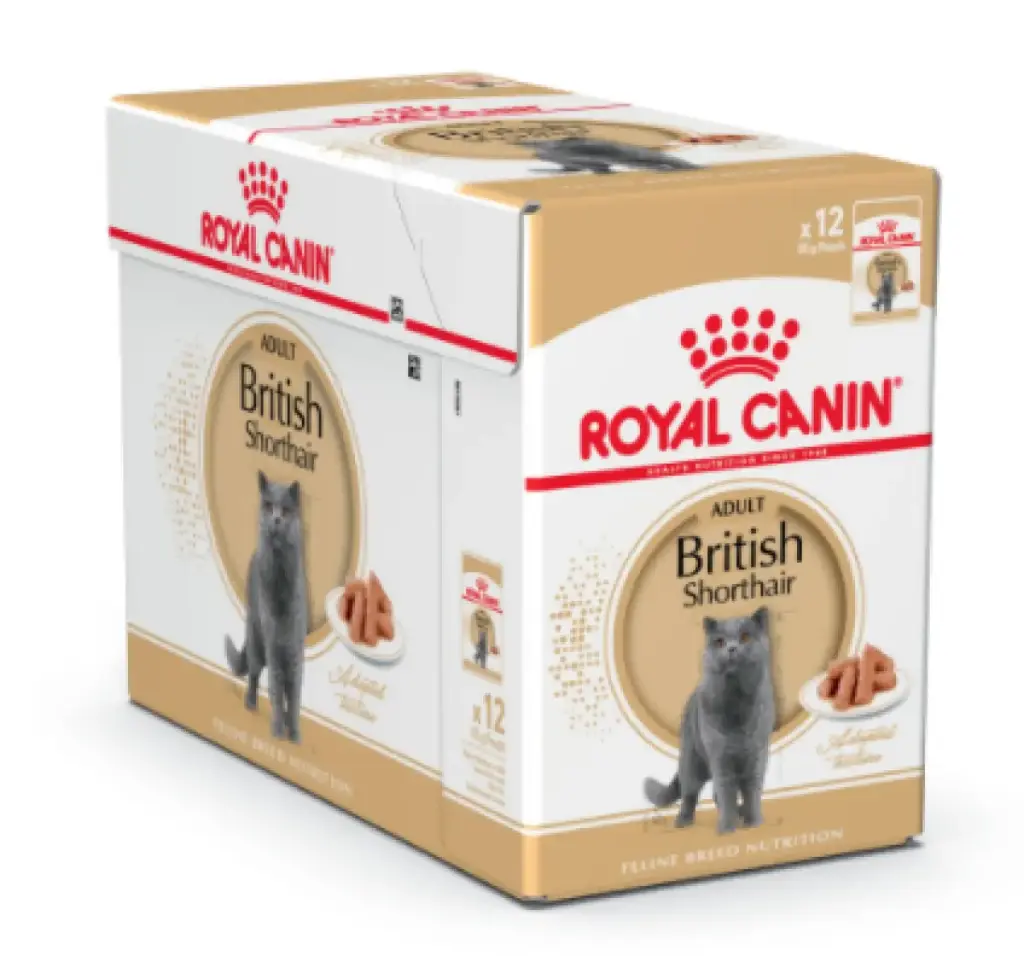 Royal Canin FBN British Shorthair FBN Breed Specific Wet Cat Food Pouch 12x85g