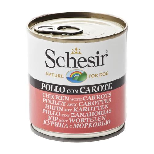 Schesir Chicken With Carrots Wet Food Can 285g