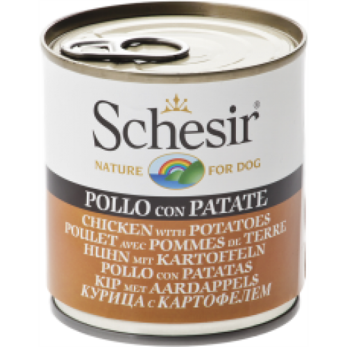 Schesir Chicken With Potatoes Wet Food Can 285g