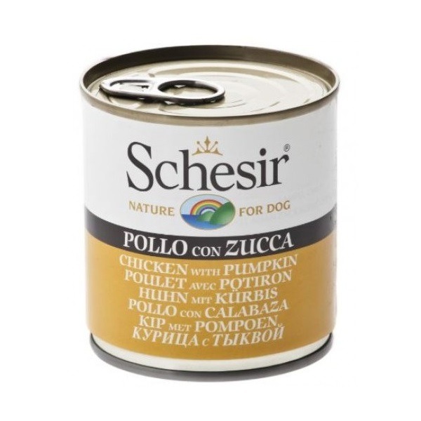 Schesir Chicken With Pumpkin Wet Food Can 285g